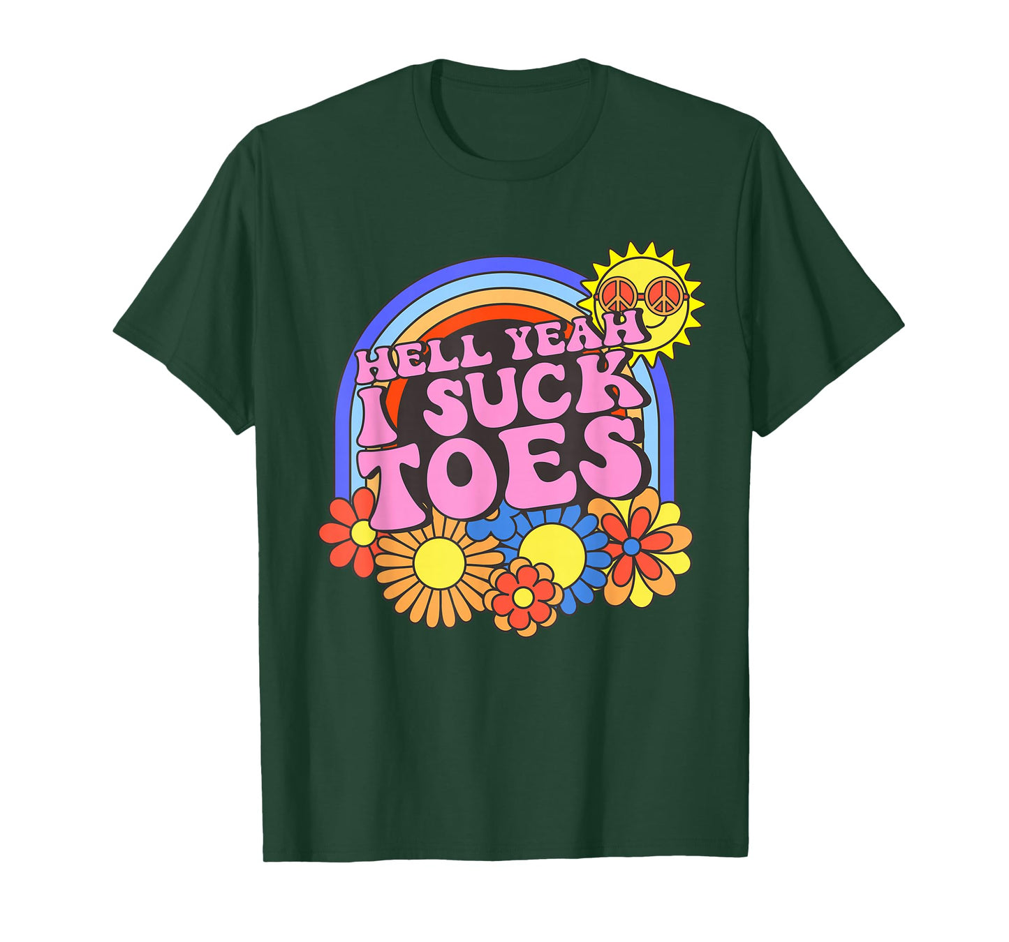 Inappropriate Hell Yeah I Suck Toes Embarrassing Adult Humor T-Shirt