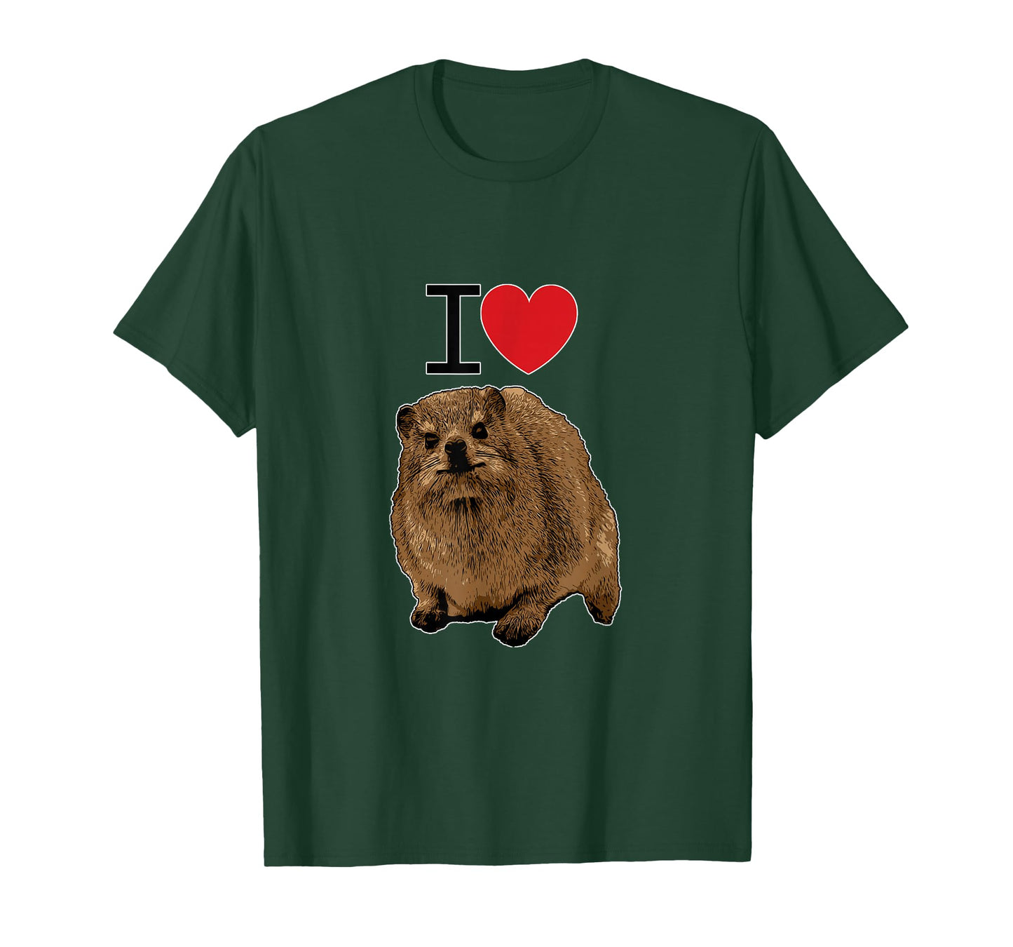 I love Rock Hyraxes | I love Daisies | I love Rabbits T-Shirt