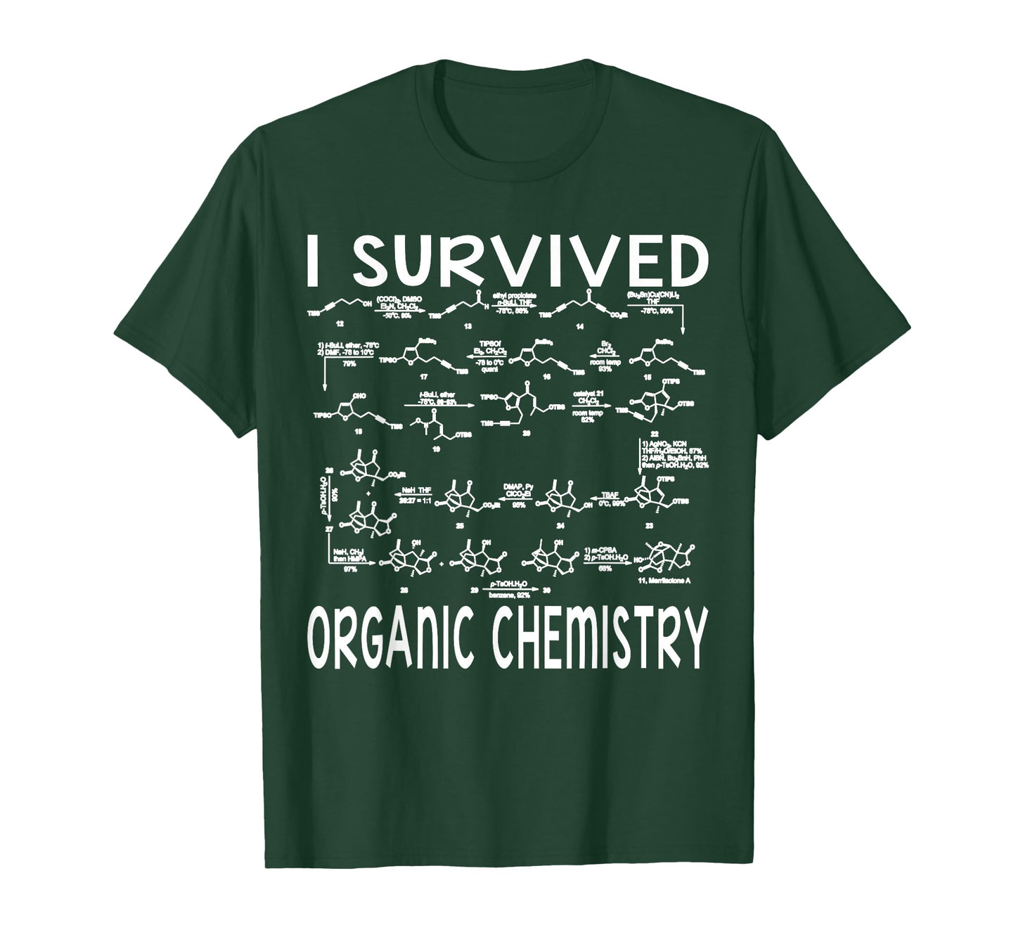 I Survived Organic Chemistry Humor Organic Chemistry Funny T-Shirt