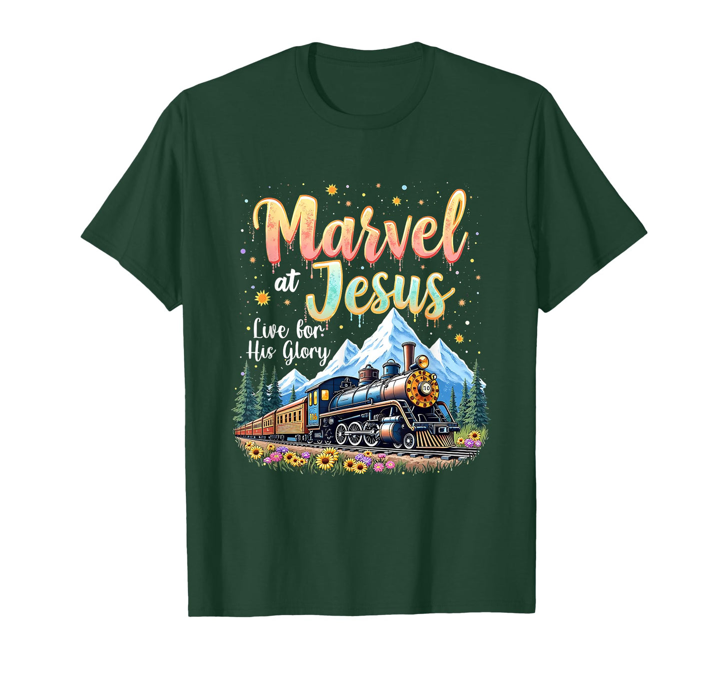 Christian Camp VBS 2025 His Glory Junction Train True North T-Shirt