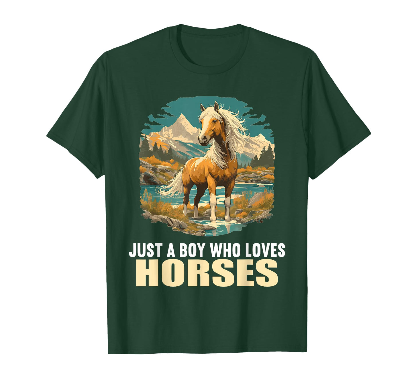 Just a Boy who loves Horses. Horses Horse T-Shirt