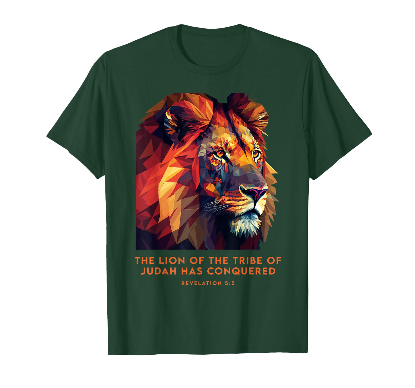 Lion of Judah Jesus Revelation Bible Verse Christian T-Shirt