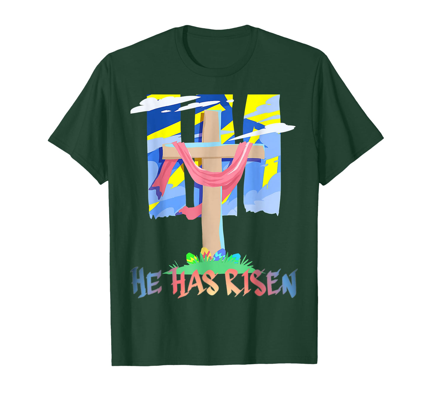 He Has Risen Christian Easter Resurrection Sunday T-Shirt