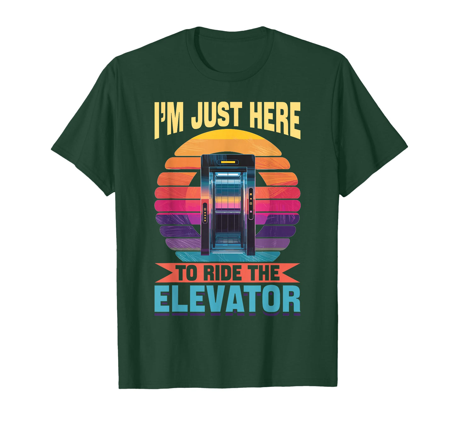 Elevator toddler & kids I´m just here to ride the Elevator T-Shirt