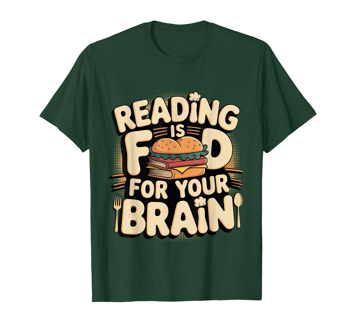 Reading Is Food For Your Brain Reader Hobby Librarian --- T-Shirt