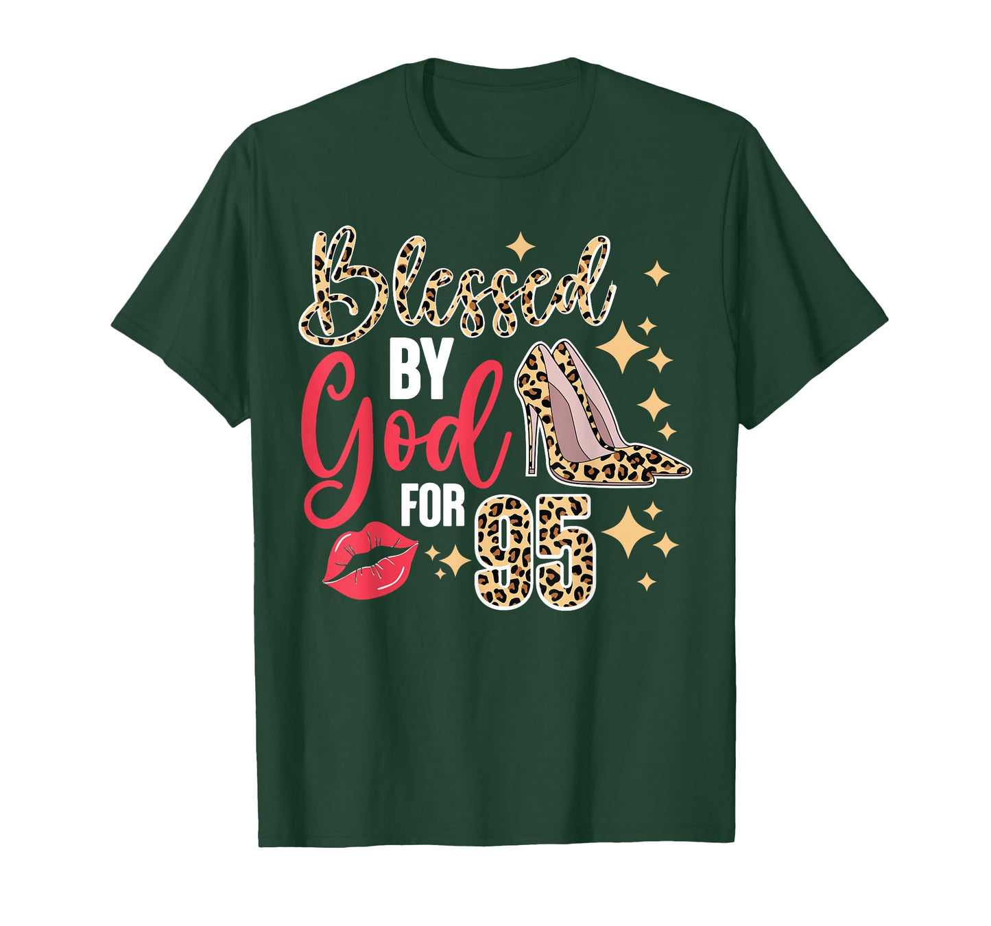 Blessed By God 95 Year Old 95th Birthday It's My 95th Bday T-Shirt