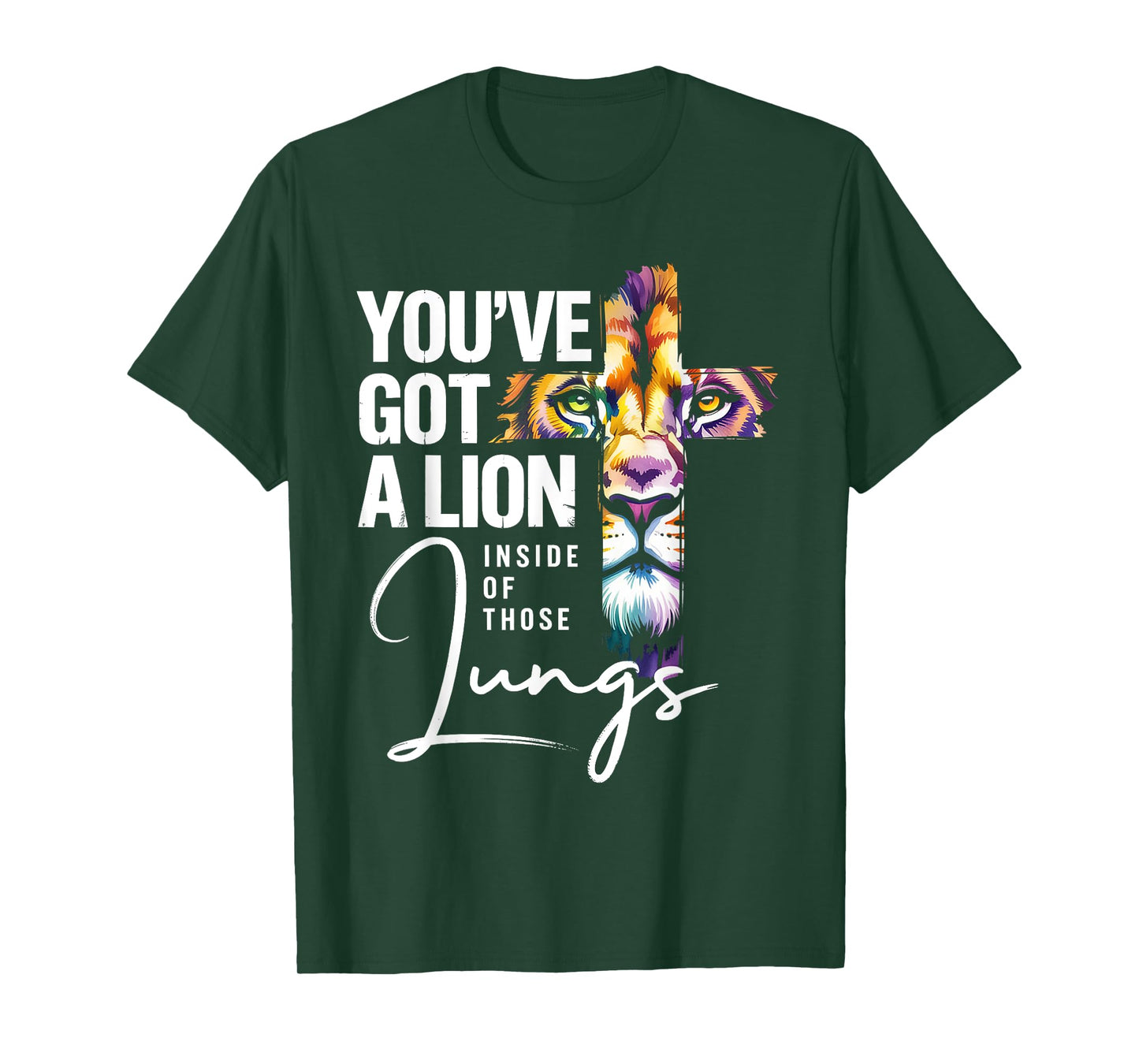 Brandon You Got a Lion Inside of Those Lungs Praise the Lord T-Shirt