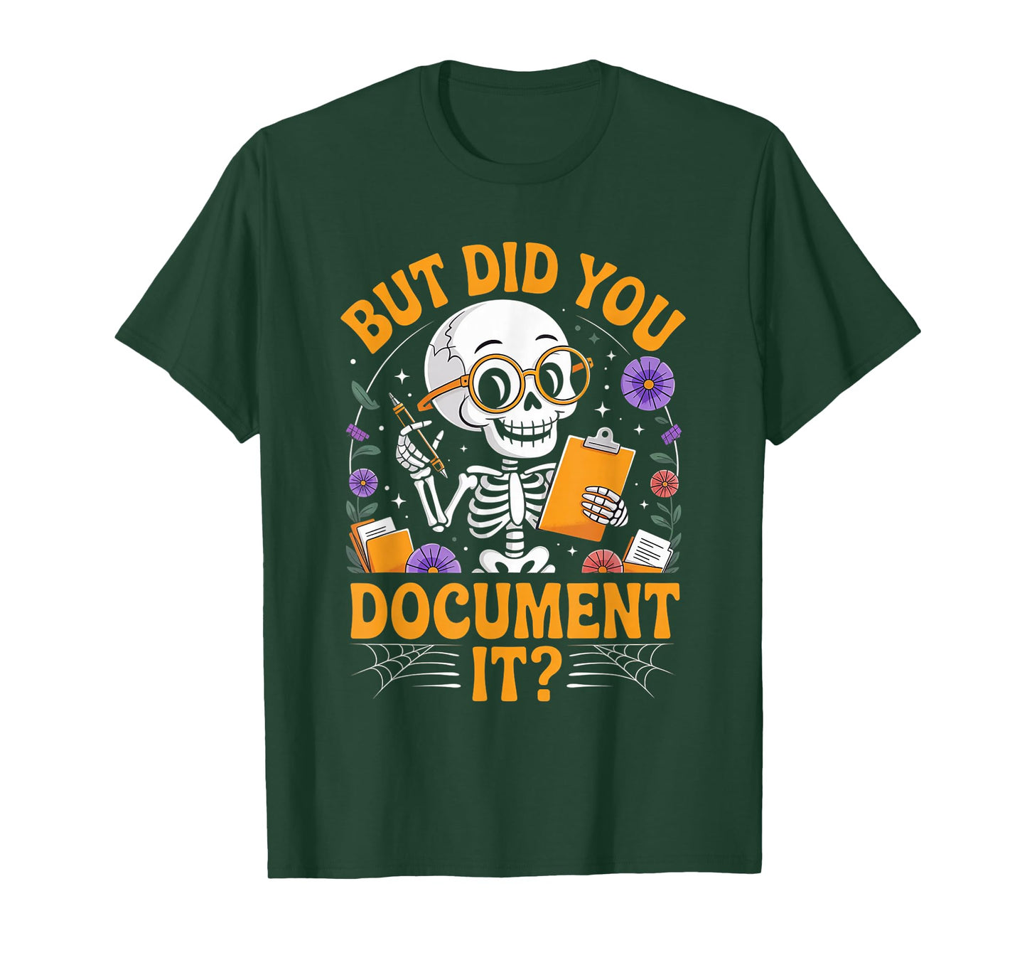 Human Resources HR Groovy Halloween But Did You Document It T-Shirt