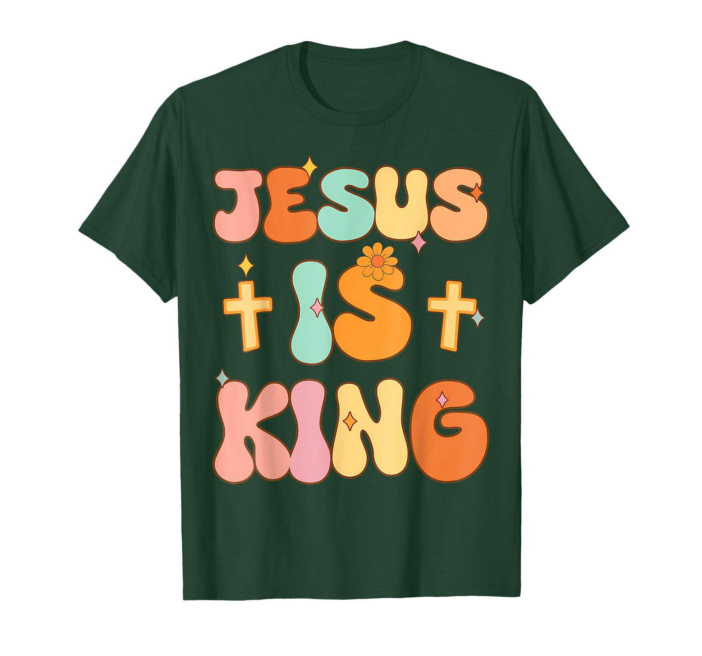 Jesus Is King Youth Toddler Boys Girls Christian T-Shirt