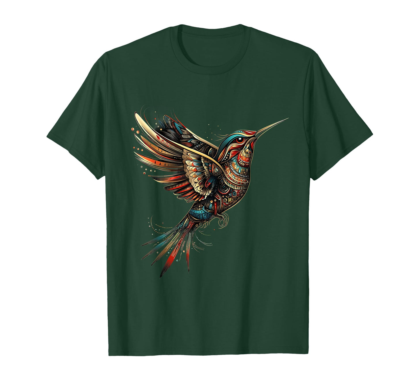 Aztec God Humming Bird Quetzalcoatl Toltec Inca Mayan T-Shirt