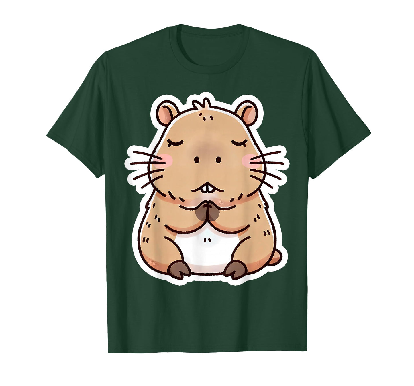 Capybara Christian Prayer Pray Praying Jesus Christ Kids God T-Shirt