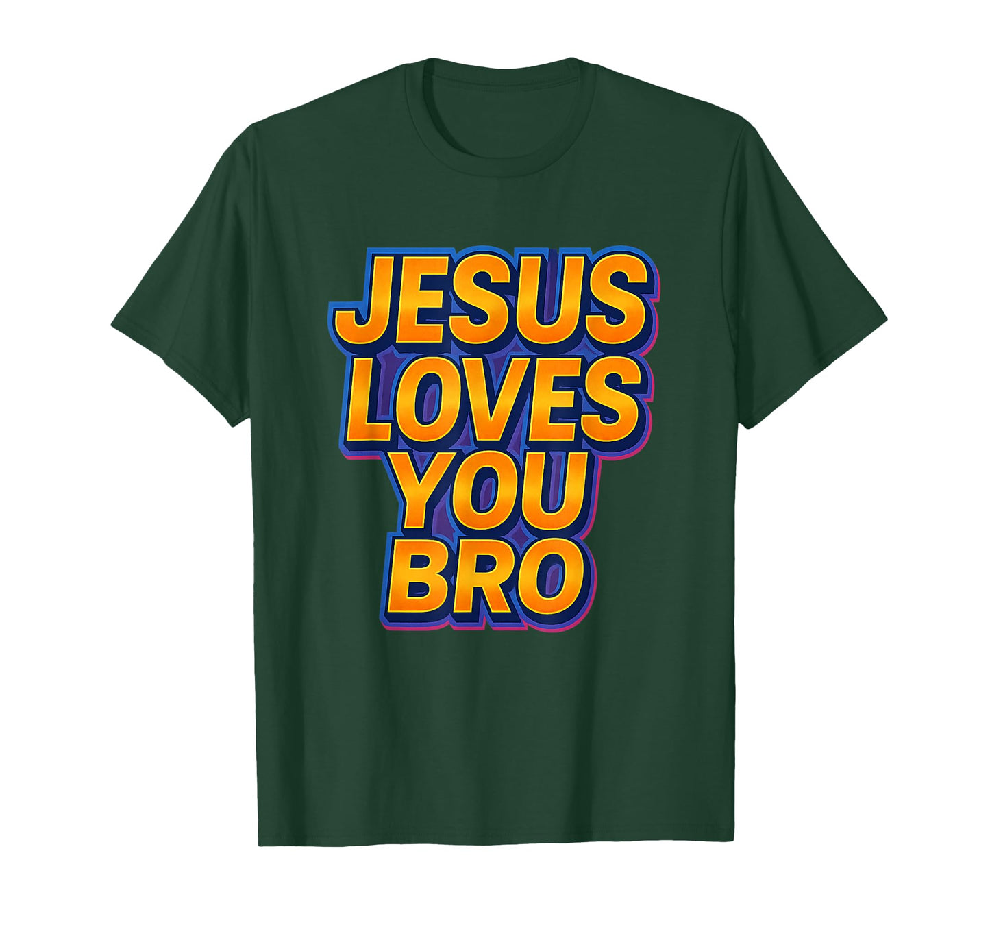 Jesus Loves You Bro Religious Christian T-Shirt