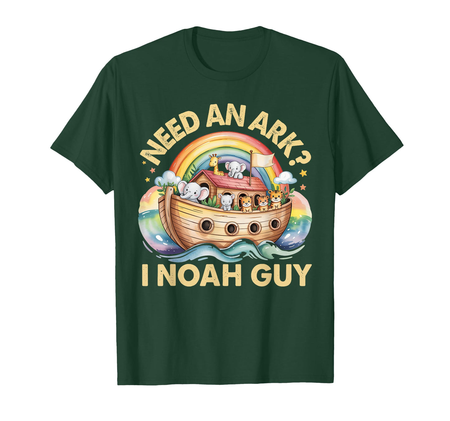 Need An Ark? I Noah Guy Funny Animals Christian for Kids T-Shirt