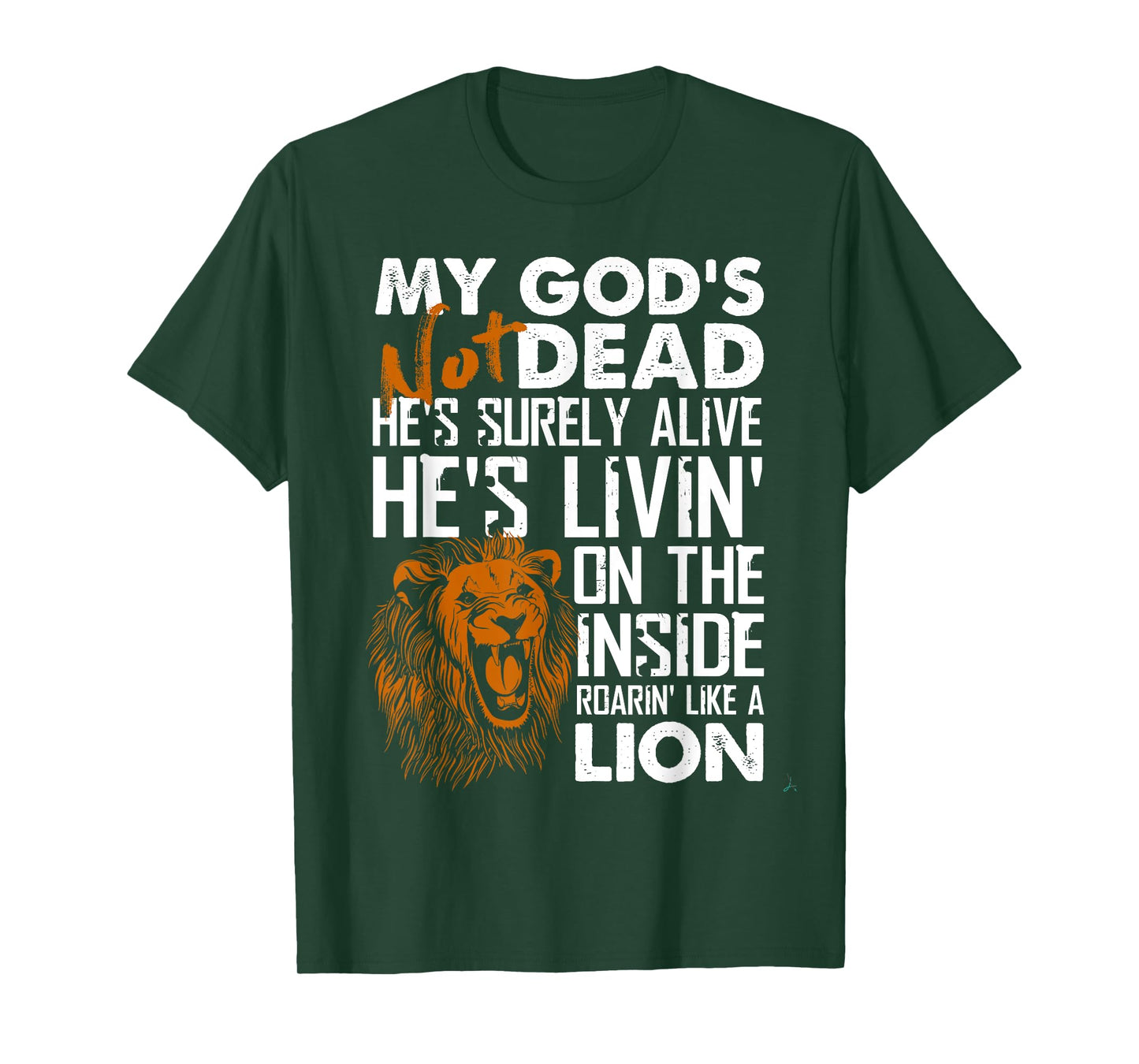 My God's Not Dead Lion Christian Christ Cross Faith T-Shirt T-Shirt