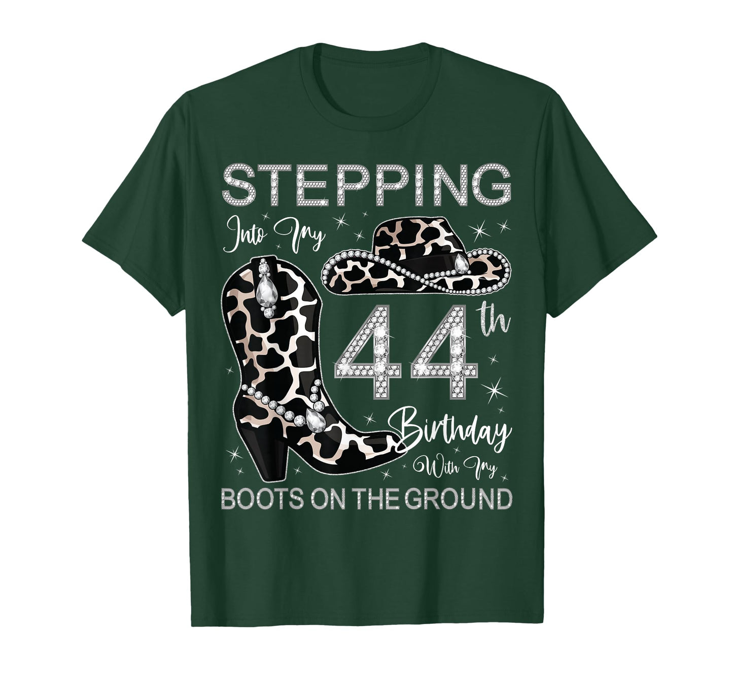 Stepping Into My 44th Birthday With My Boots On The Ground T-Shirt