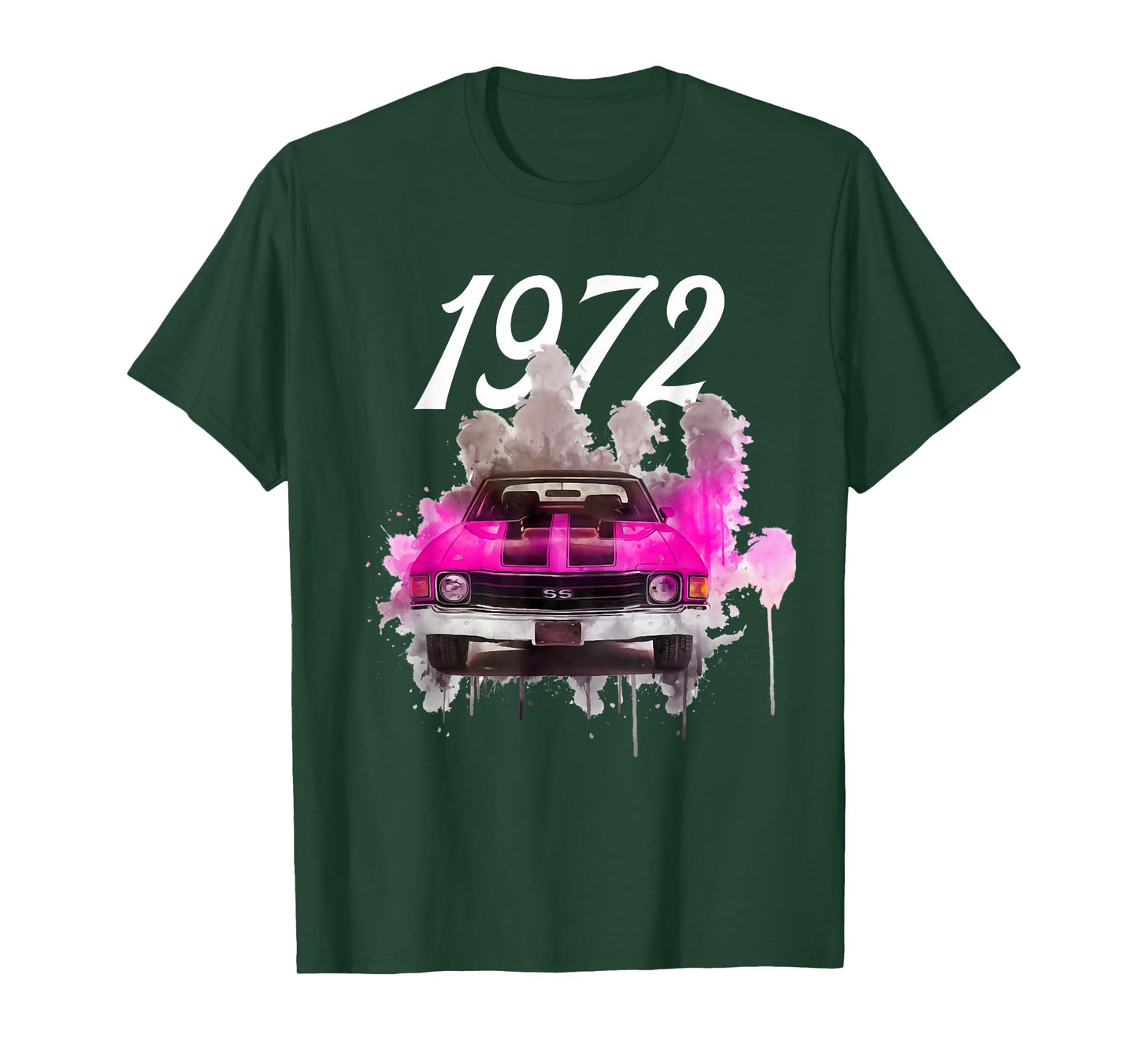 1972 72 Chevelle SS Trending Chevys Muscle Pink Car T-Shirt