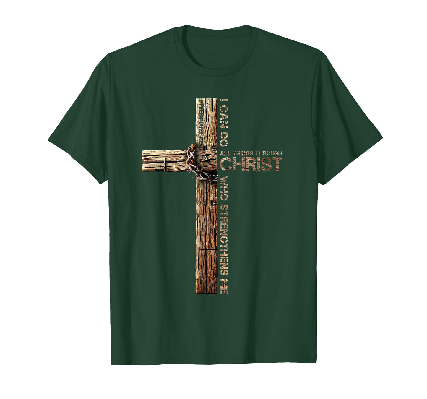 I Can Do All Things Through Christ, Cross Jesus Christian T-Shirt
