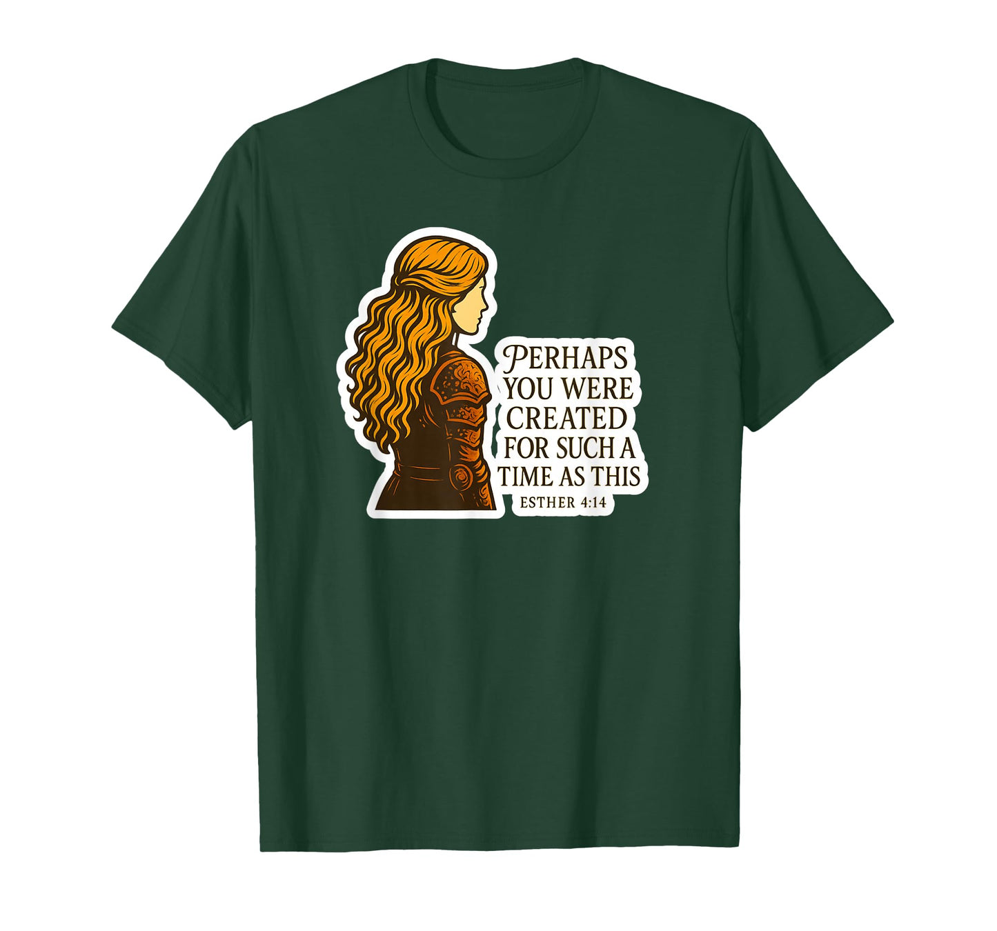 Esther 4:14 Warrior Woman Christian Bible Verse T-Shirt