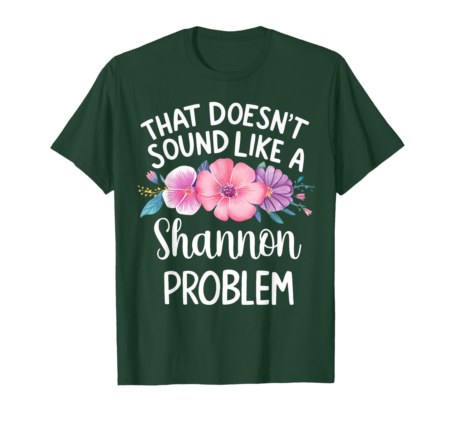 Shannon Personalized Cute Flower Girls Shannon Name T-Shirt