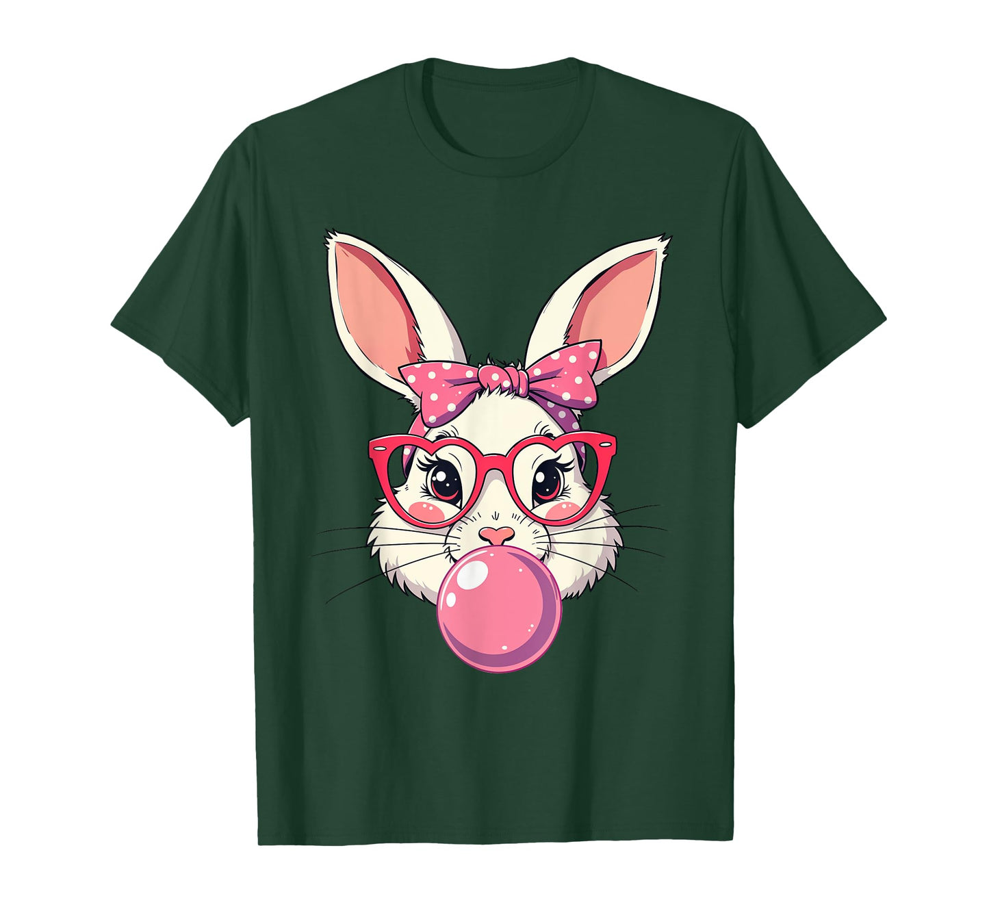 Bunny Face Coquette Bow Easter Day Women Men Boys Kids T-Shirt