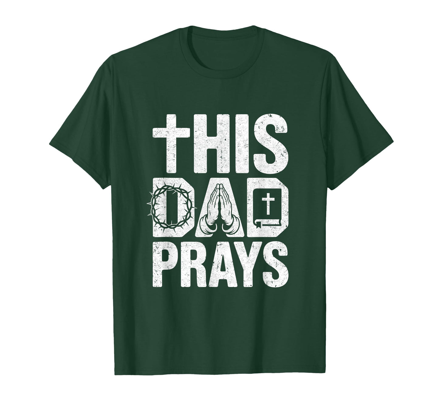 This Dad Pray Religious Vintage Father's Day Christian Daddy T-Shirt