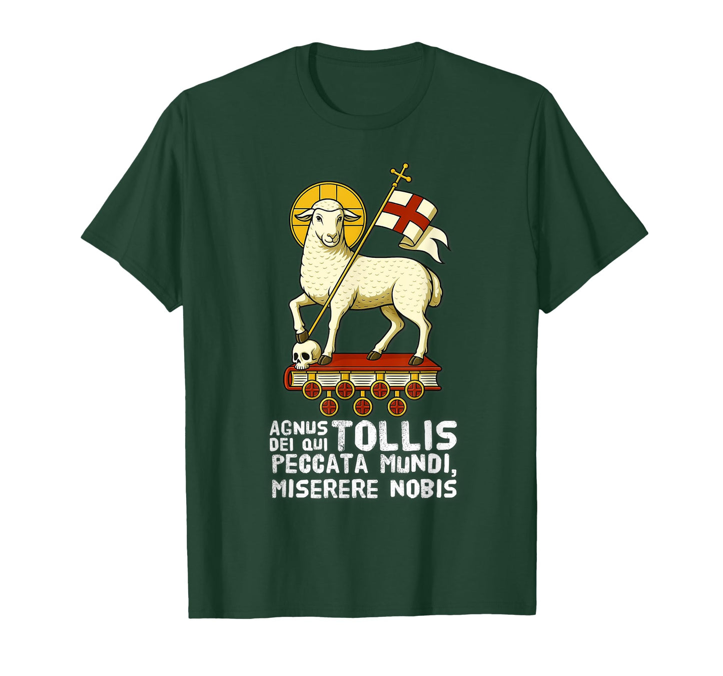 Agnus Dei Sanctus Traditional Latin Mass Catholic T-Shirt