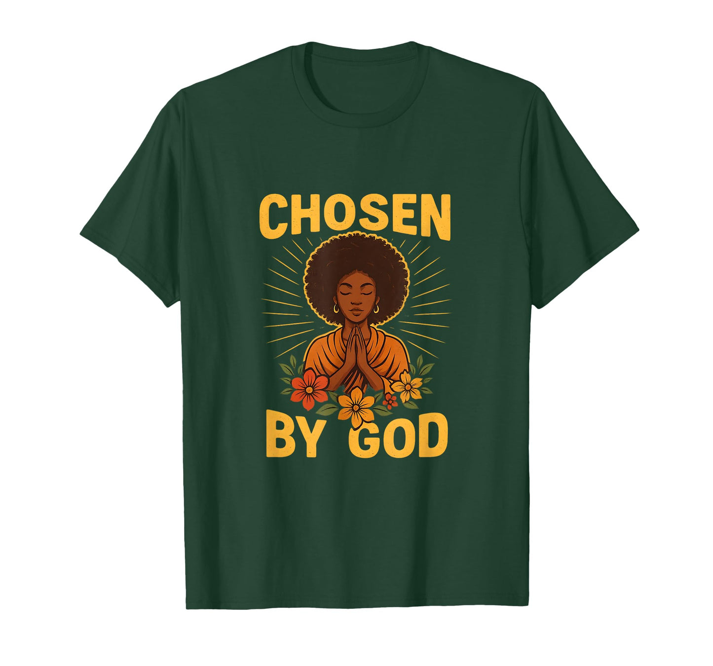 Chosen by God African Afrocentric Faith Design T-Shirt