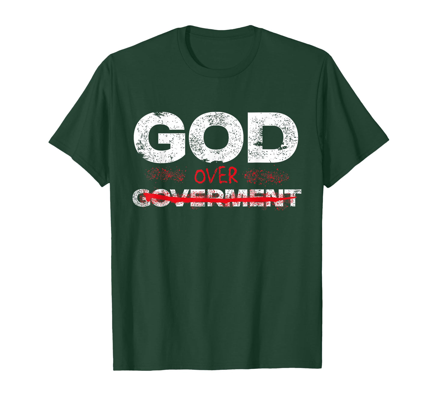 God Over Government Faith First Vintage T-Shirt