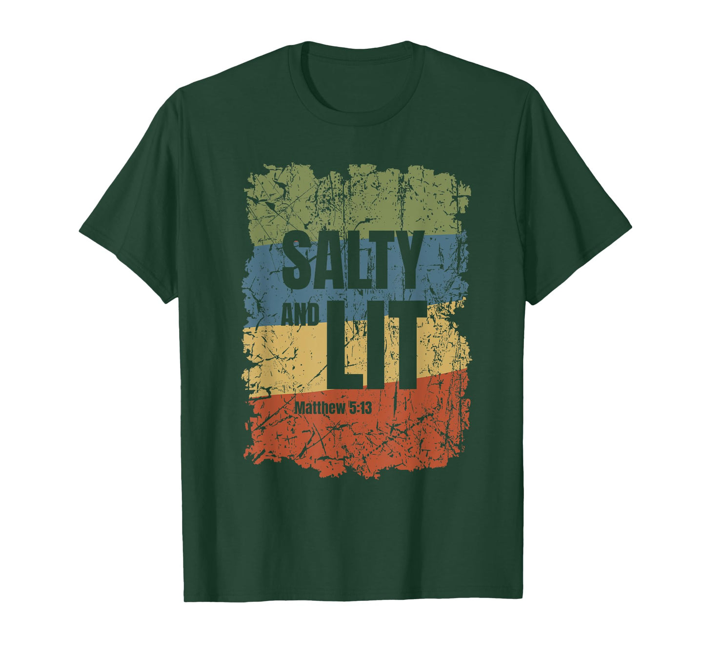 Salty and Lit Matthew 5:13 Funny Christian Bible Verse Gift T-Shirt