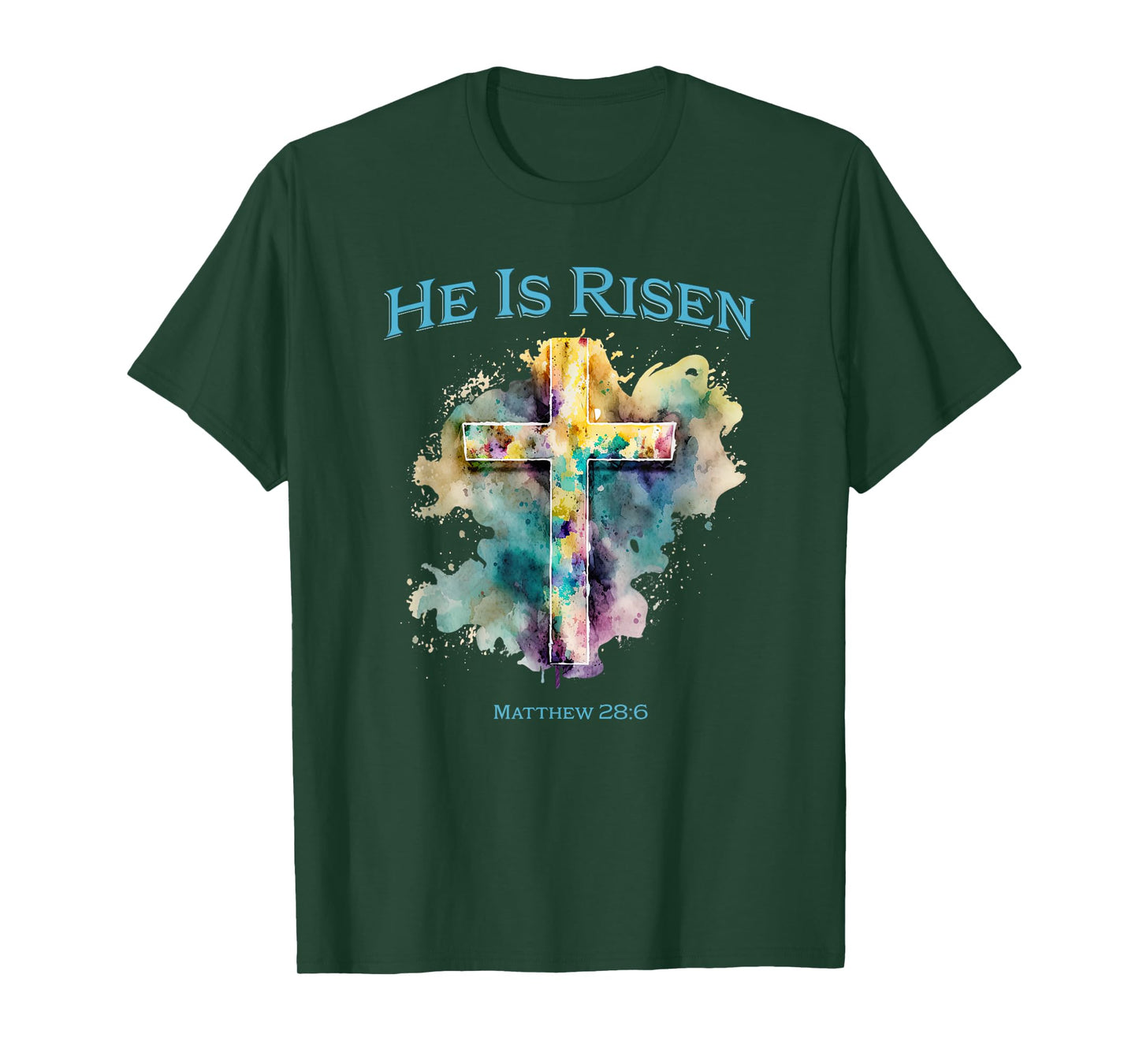 He Is Risen Jesus Christian Bible Quote Easter Good Friday T-Shirt