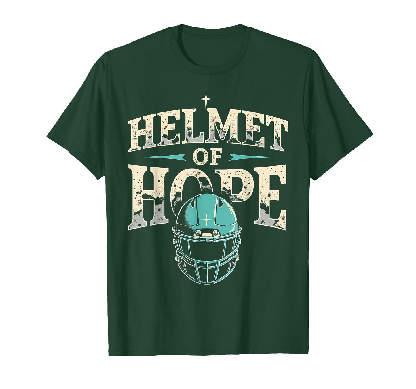 Helmet of Hope | Funny Motivational Sports Design T-Shirt