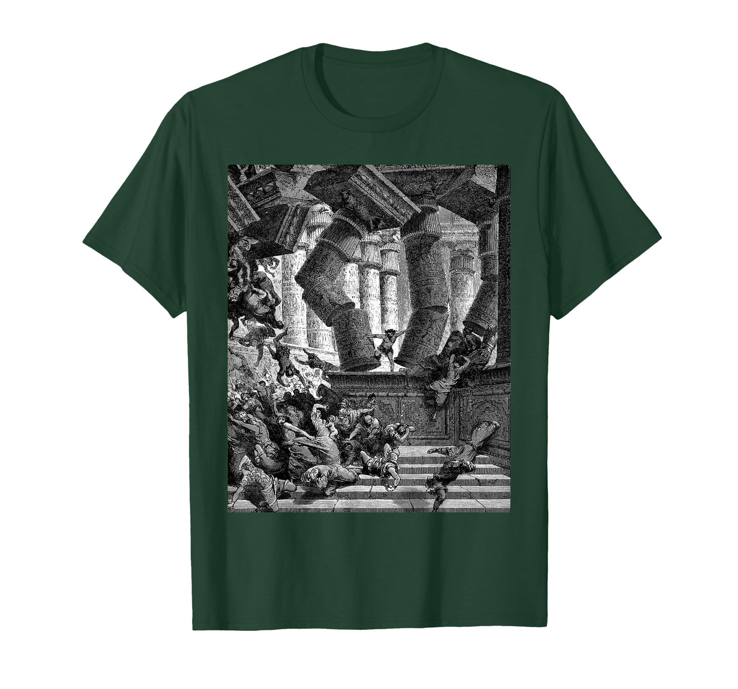 Death of Samson Gustave Dore Biblical Art The Bible Cool T-Shirt