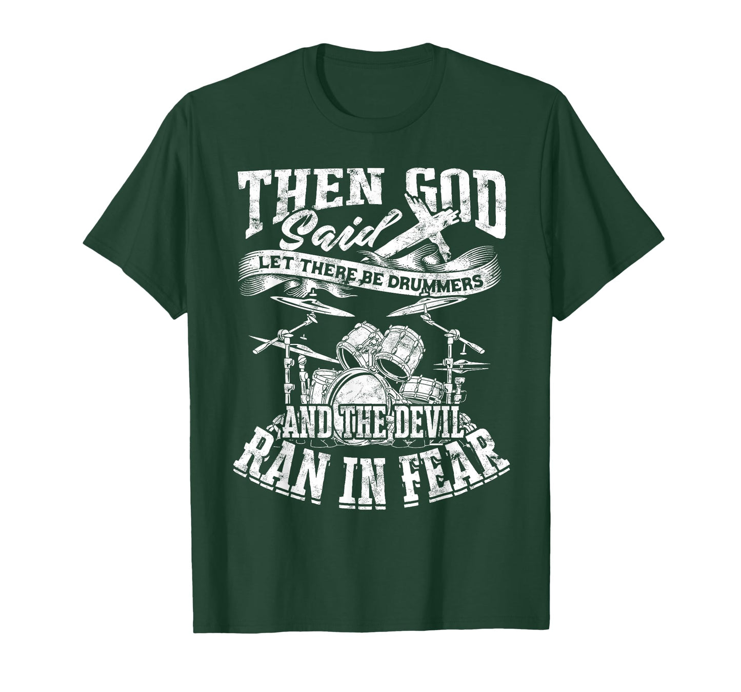 Religious Drummer for Jesus Drums Sticks Drumming Cross T-Shirt