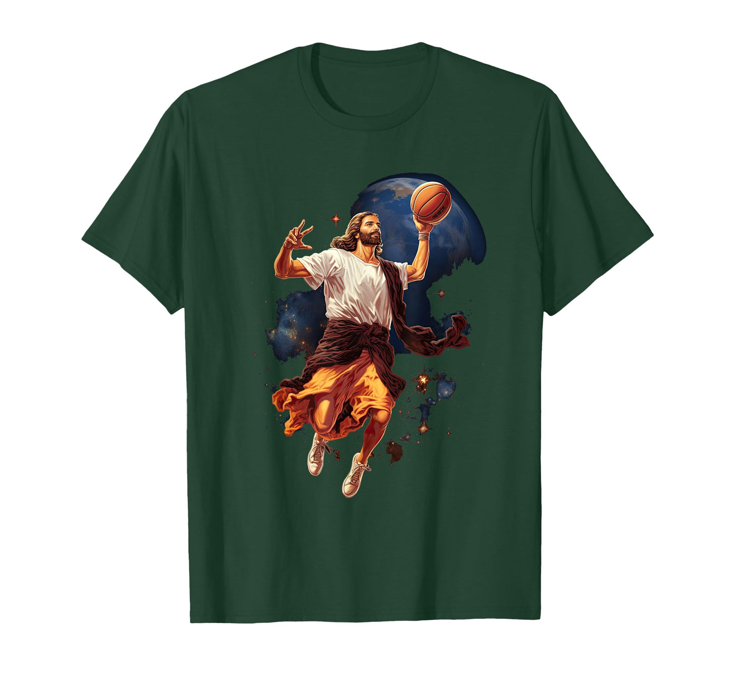 Funny Jesus Playing Basketball T-Shirt