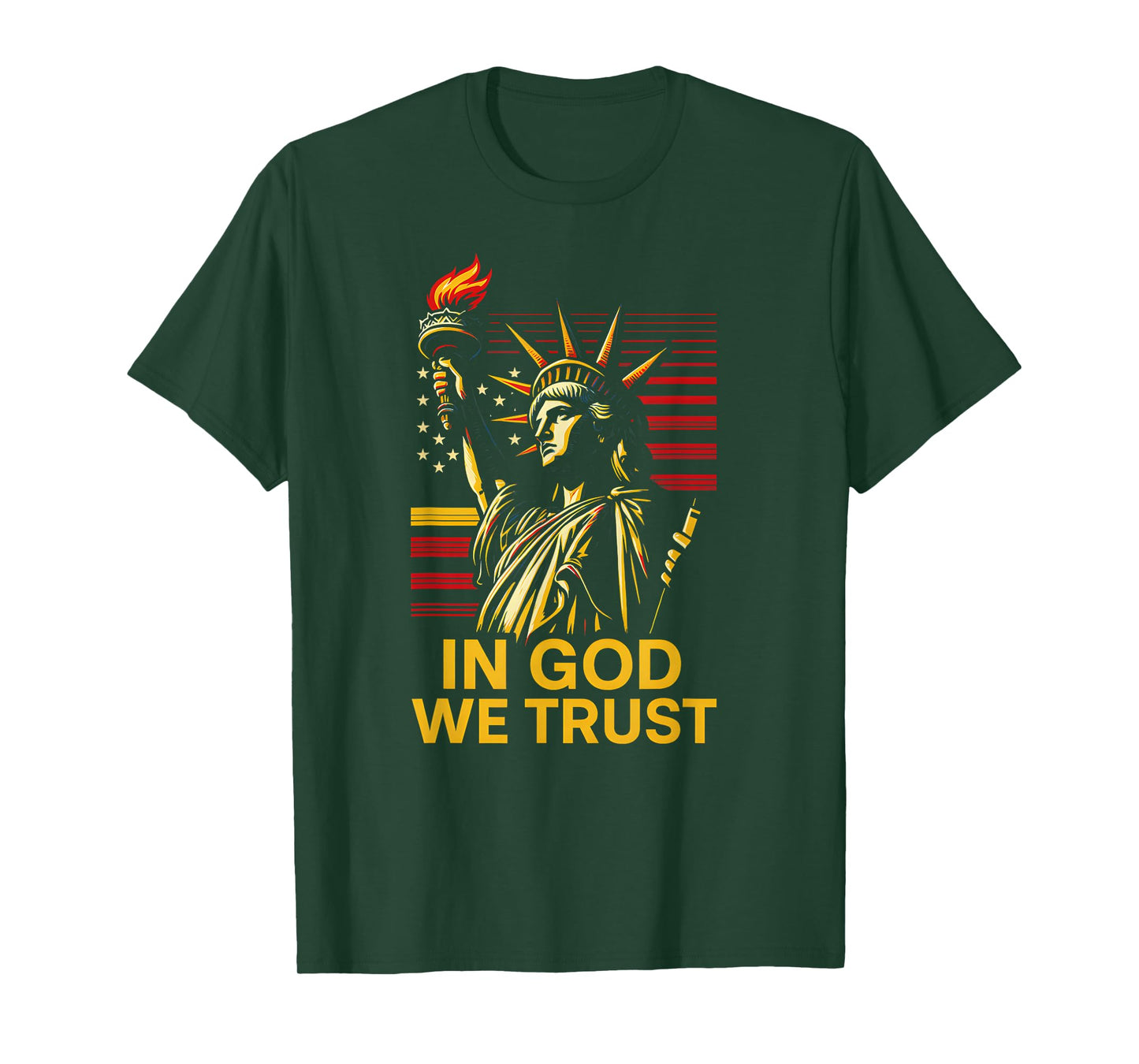 American Faith in God We Trust Mens Christian Religious T-Shirt