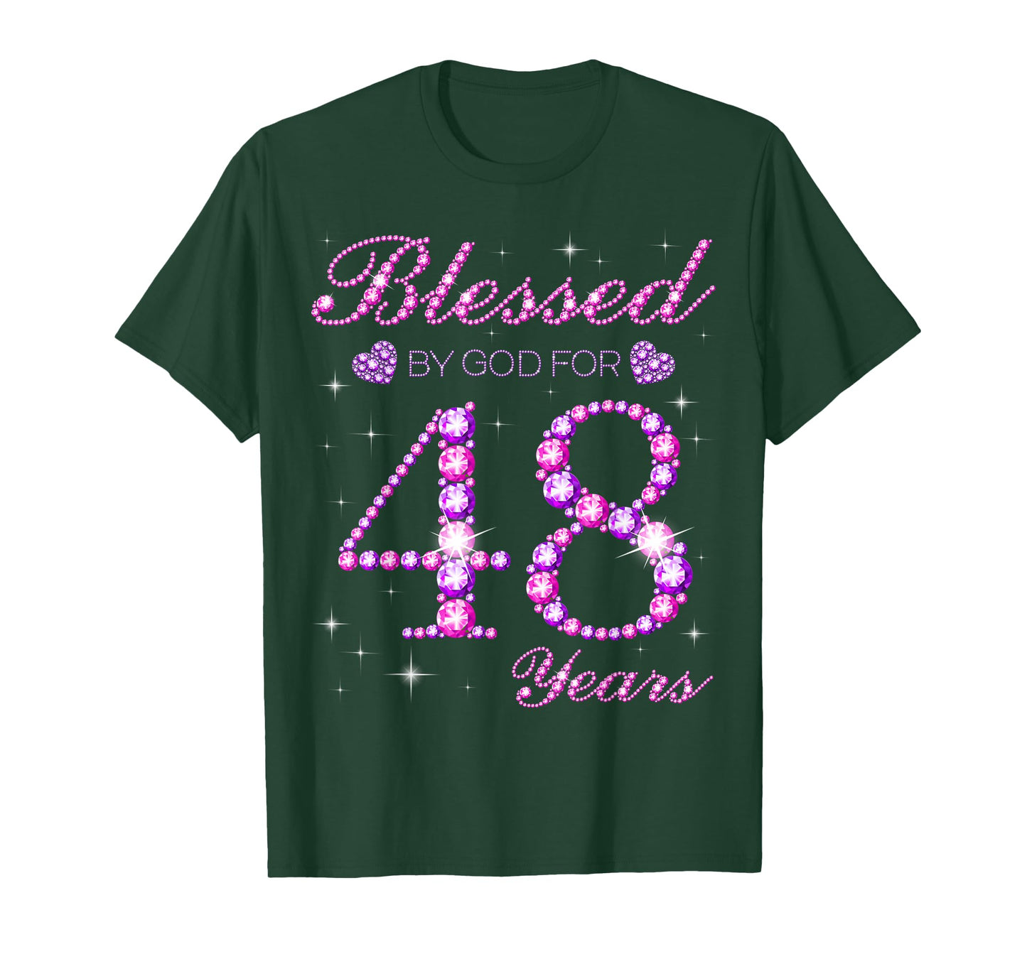 Blessed by God for 48 Years Old 48th Birthday Party T-Shirt