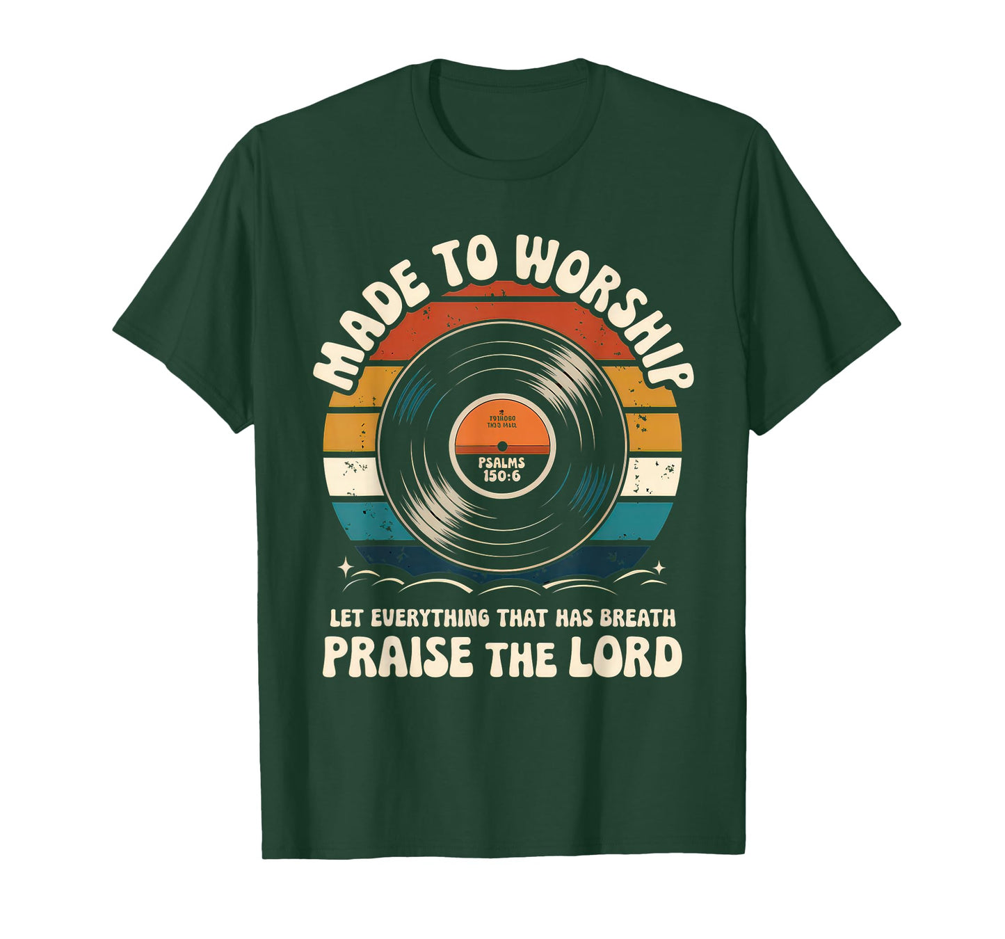 Worship Tshirt Christian Music Retro Cassette Psalms 150:6 T-Shirt