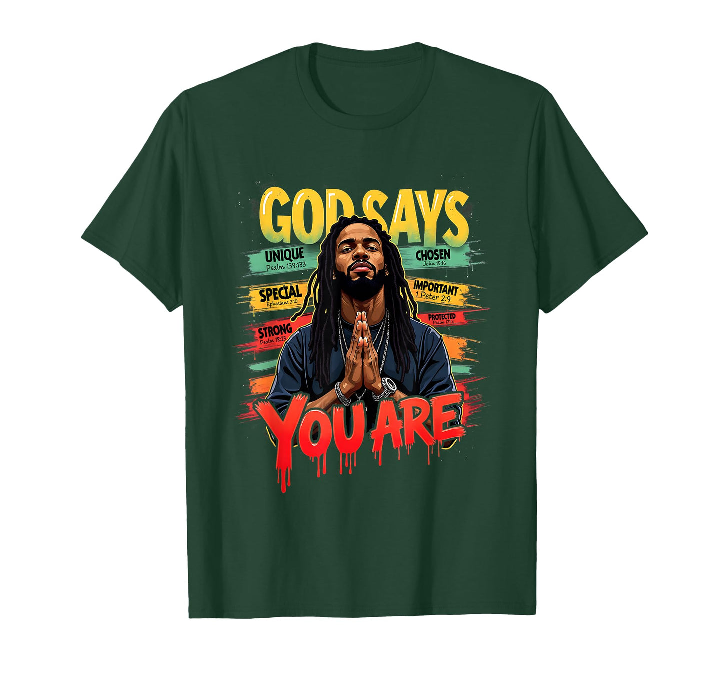 Emancipation Day Black Man God Says You are Juneteenth T-Shirt