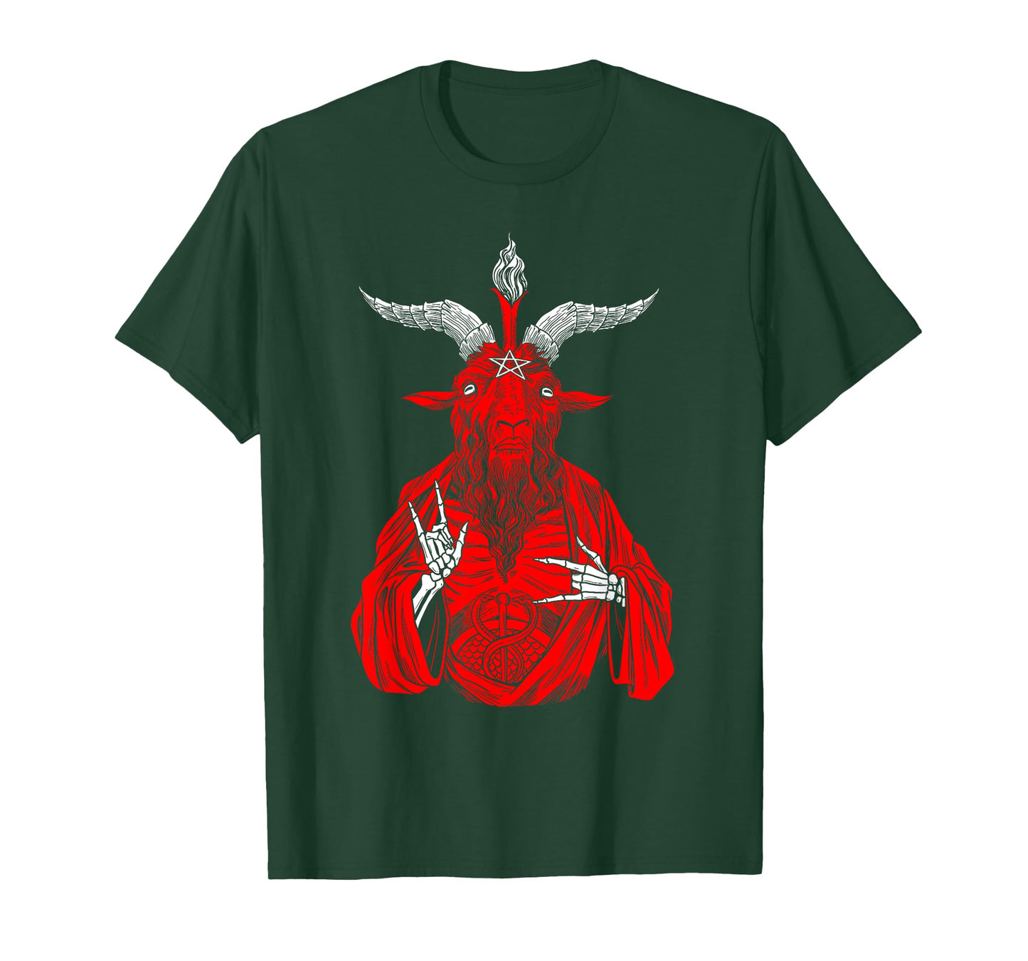 Blackcraft AntiChrist Goat Satan Baphomet shirt for Atheist T-Shirt