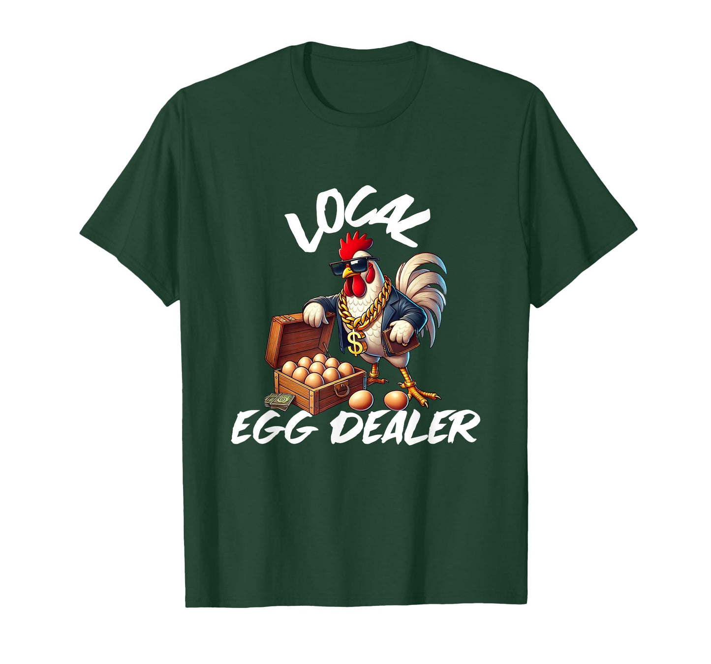 Local Egg Dealer Retro Chicken Funny Farmer Easter T-Shirt