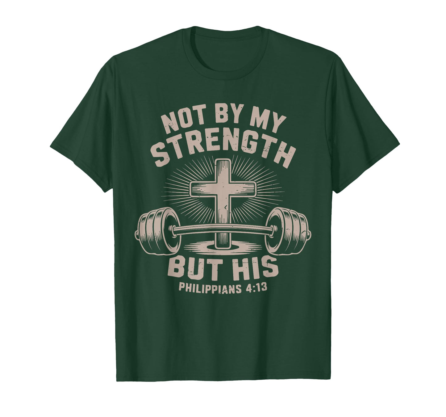 Not by My Strength But His Christian Workout Gym Jesus Women T-Shirt