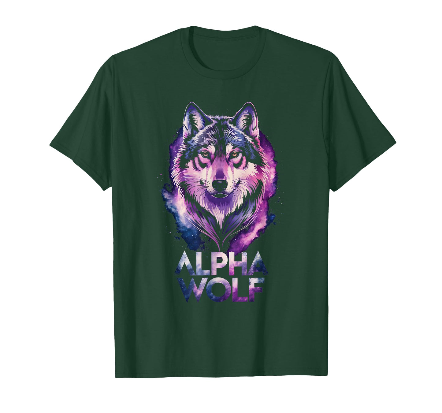 Galaxy Wolf Alpha Wolf Meme T-Shirt