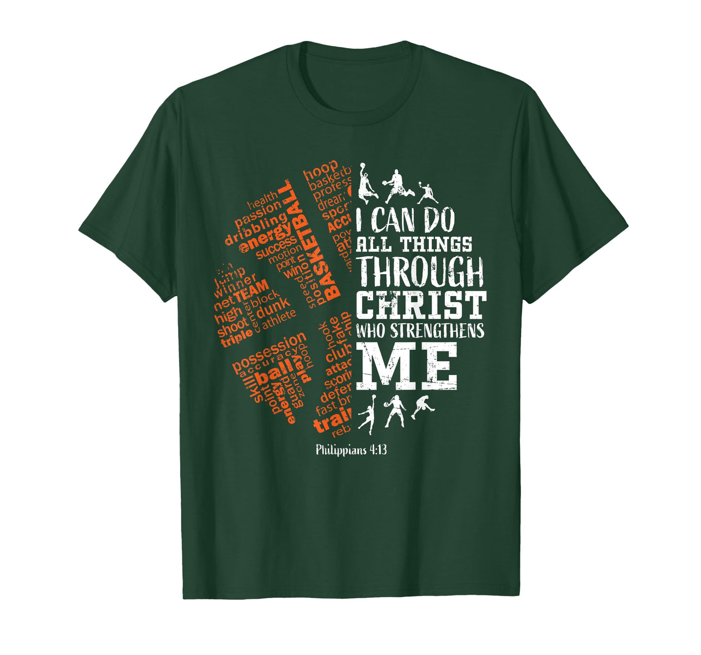 Christian Basketball Bible Verses Men Women Gifts T-Shirt