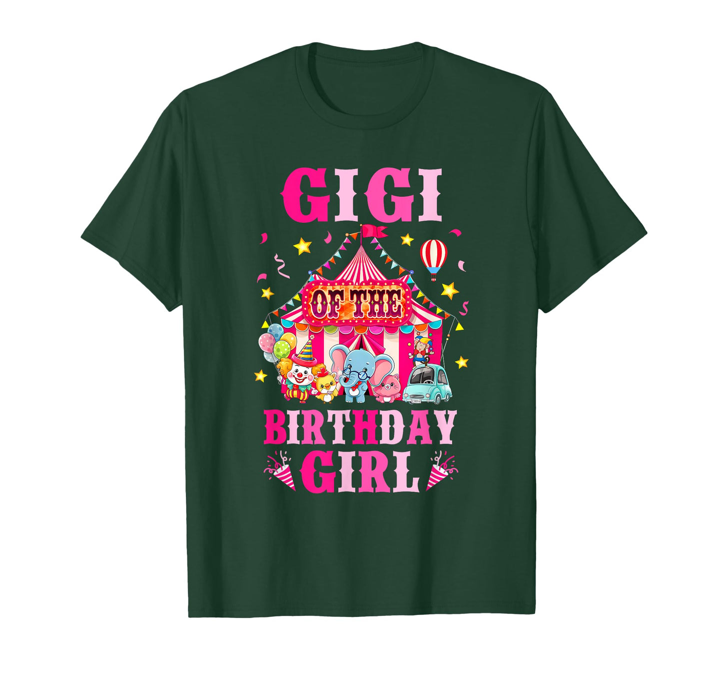 Gigi Of The Birthday Girl Circus Carnival Family Party T-Shirt