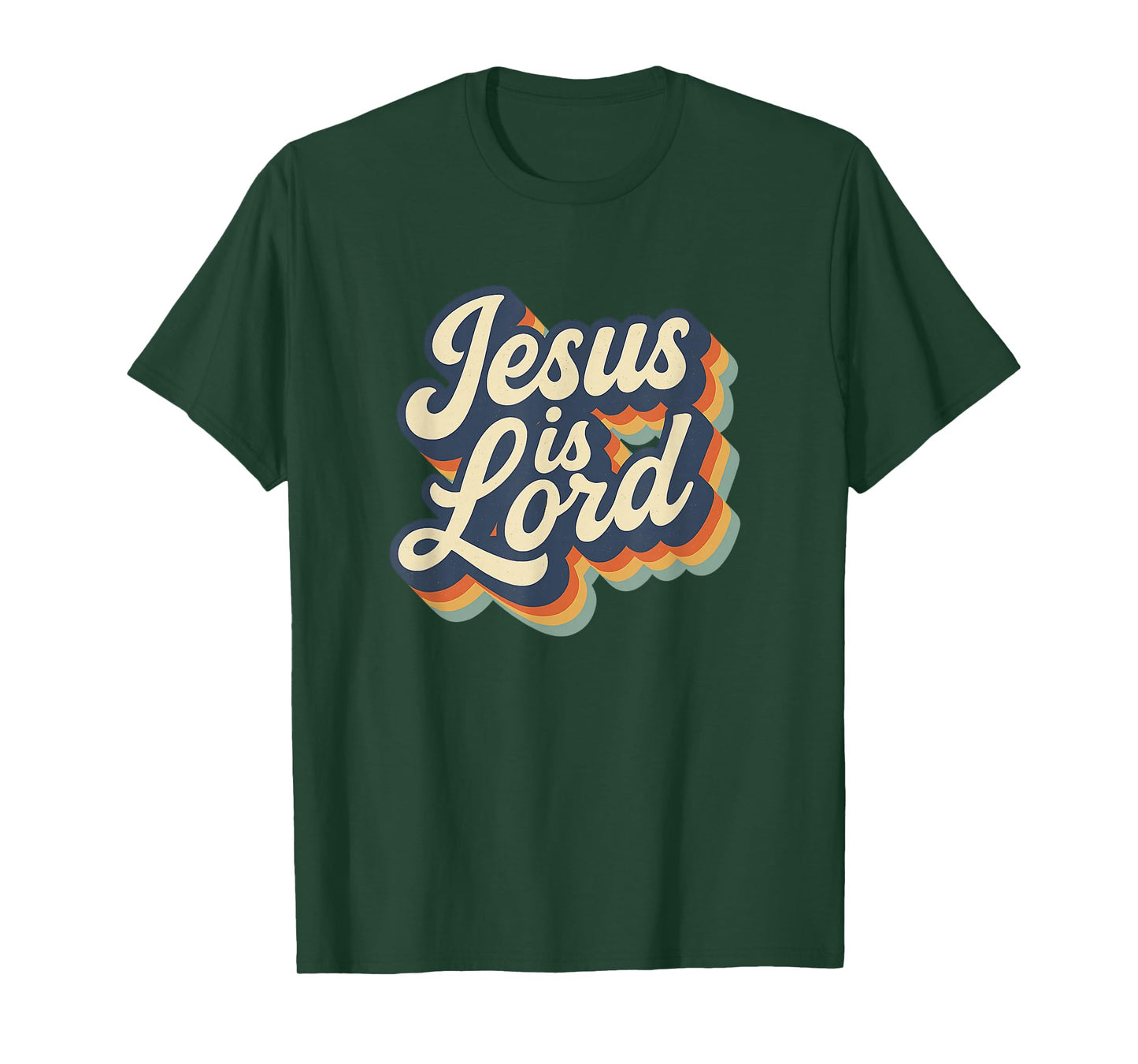 Jesus is Lord Retro Hippie Christian Fun Design T-Shirt