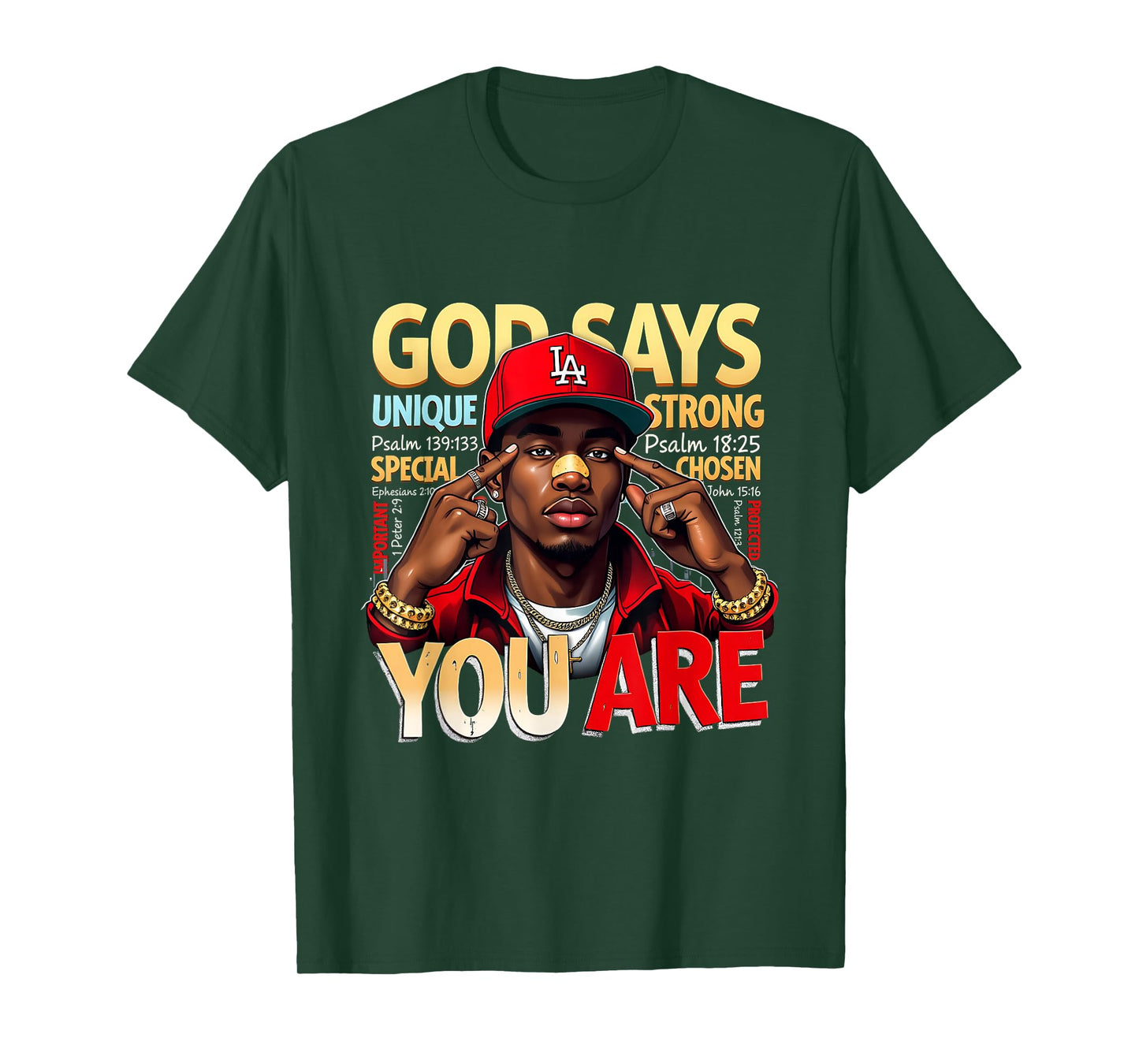 God Says You are Juneteenth Emancipation Day Black Man T-Shirt