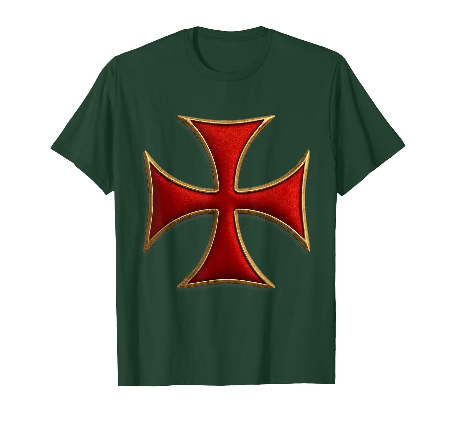 Cross Pattee - Christian Knight - Templar Cross T-Shirt
