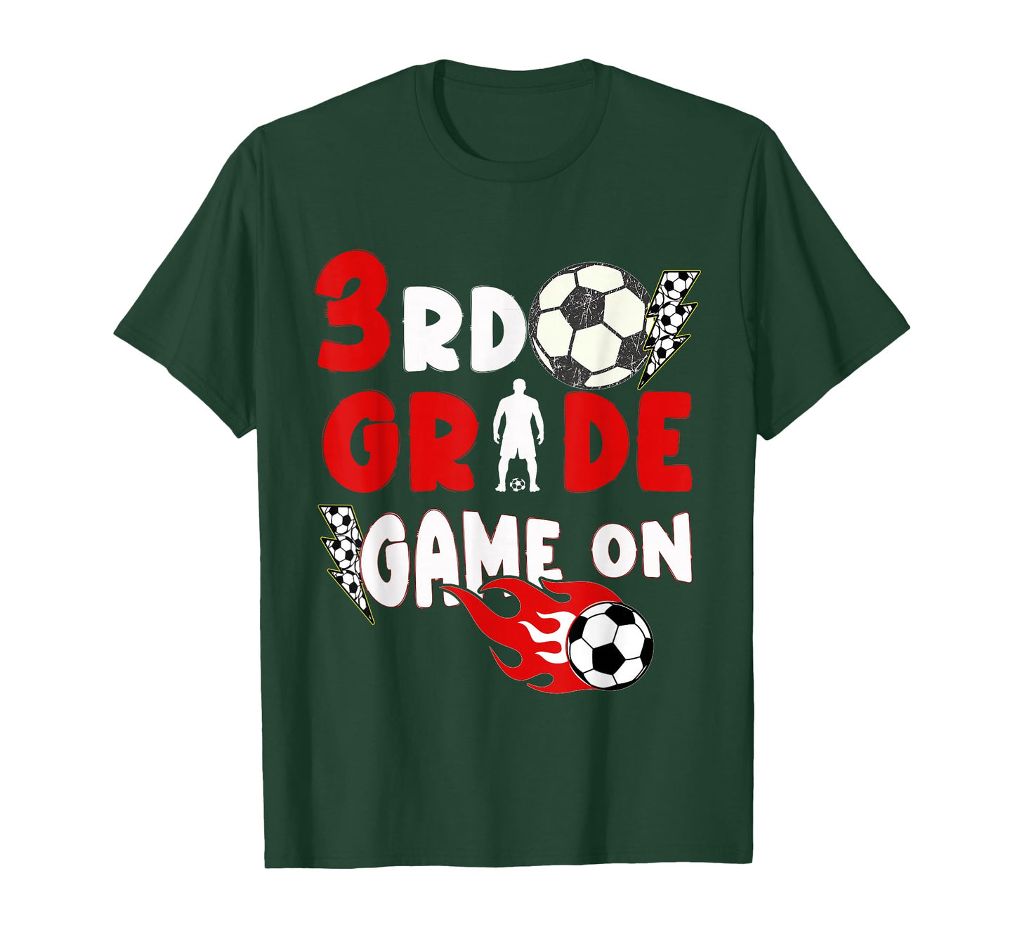 3rd Grade Game On Funny Soccer First Day of School Boys T-Shirt