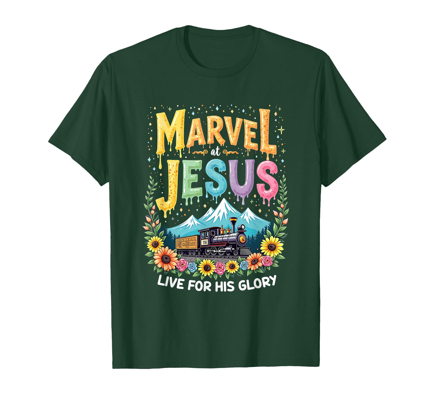 His Glory Junction Train True North Christian Camp VBS 2025 T-Shirt