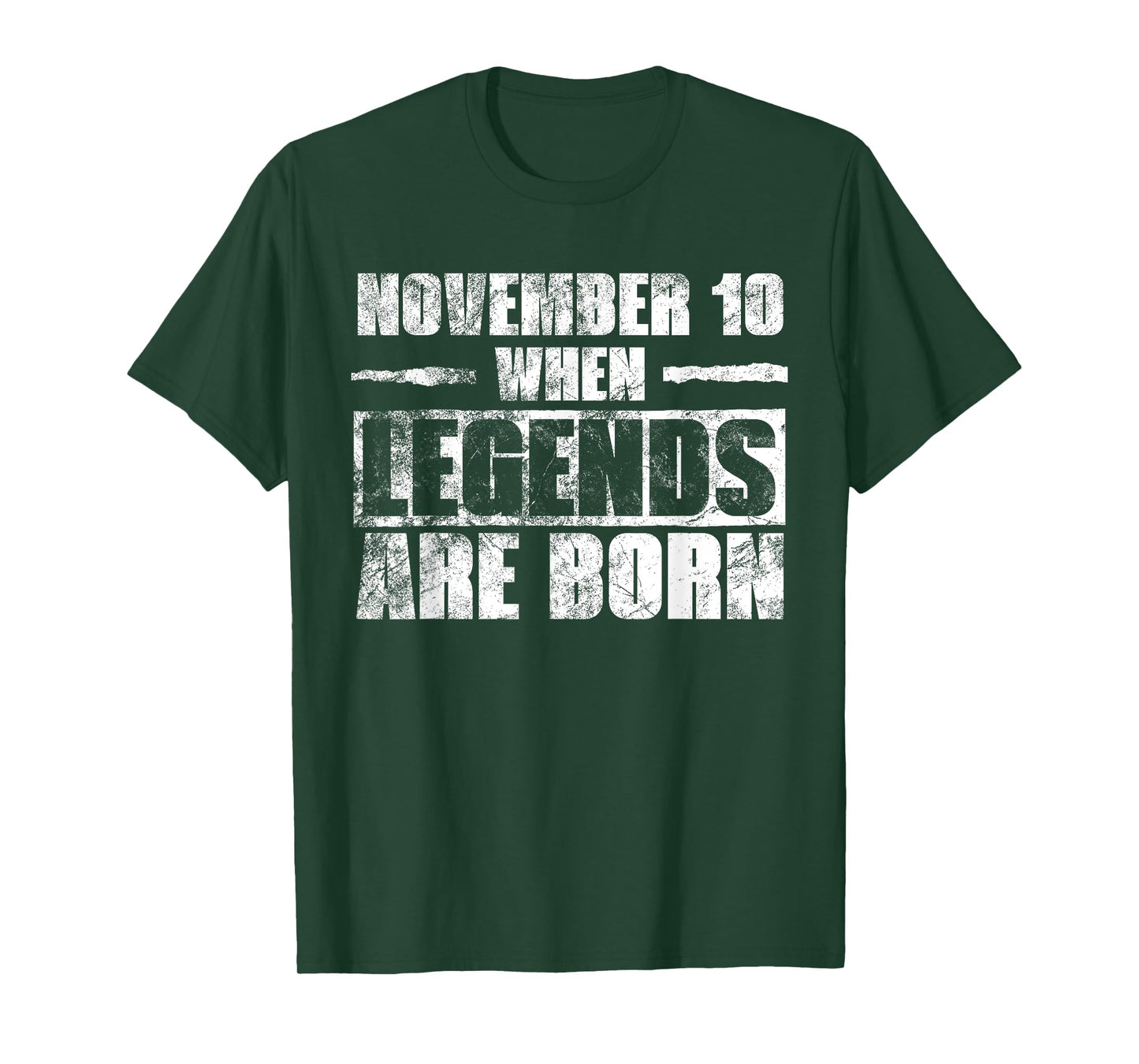November 10th When Legends Are Born November Birthday T-Shirt